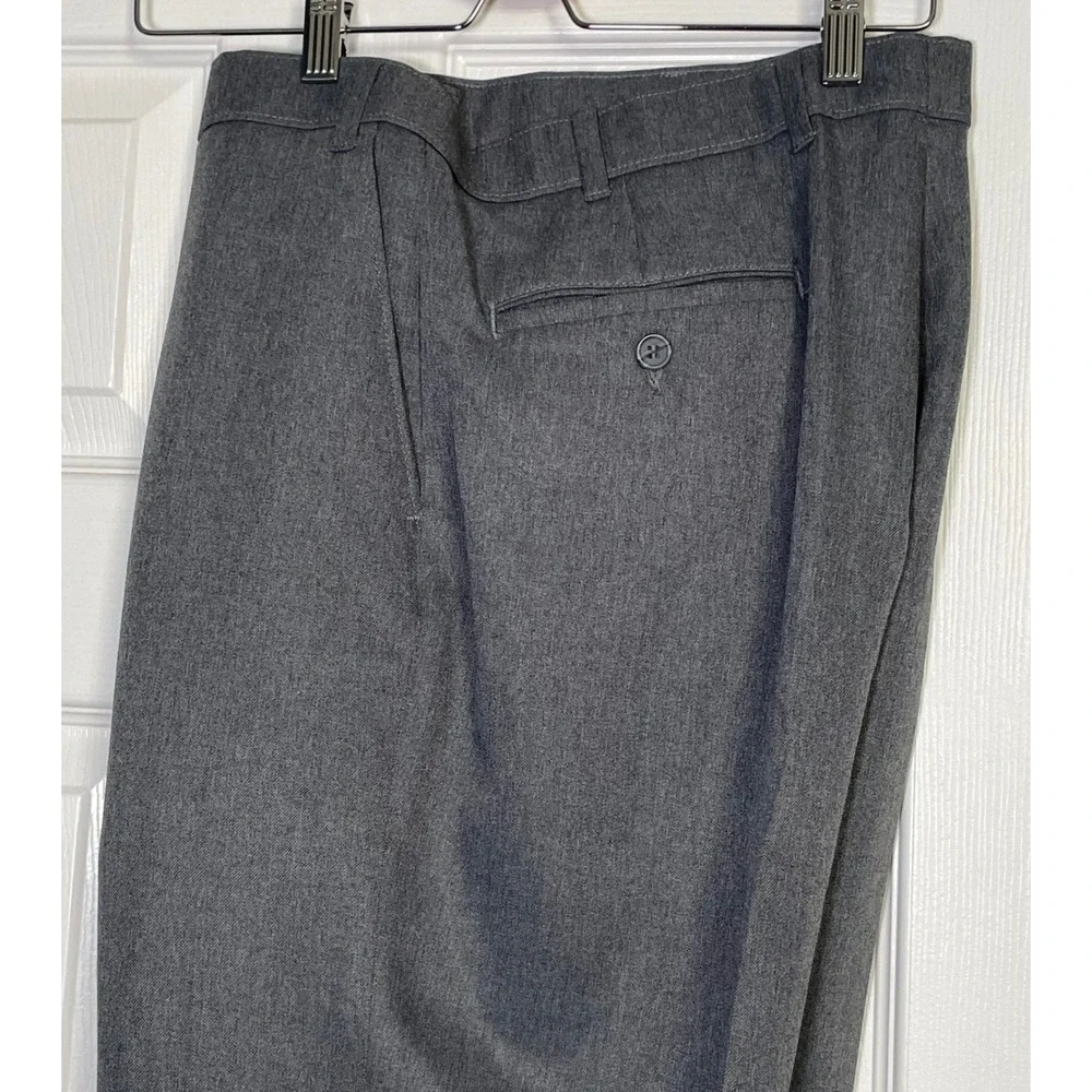 Vintage Levi's‎ Action Slacks Gray Dacron Polyester Dress Pants W38 L29